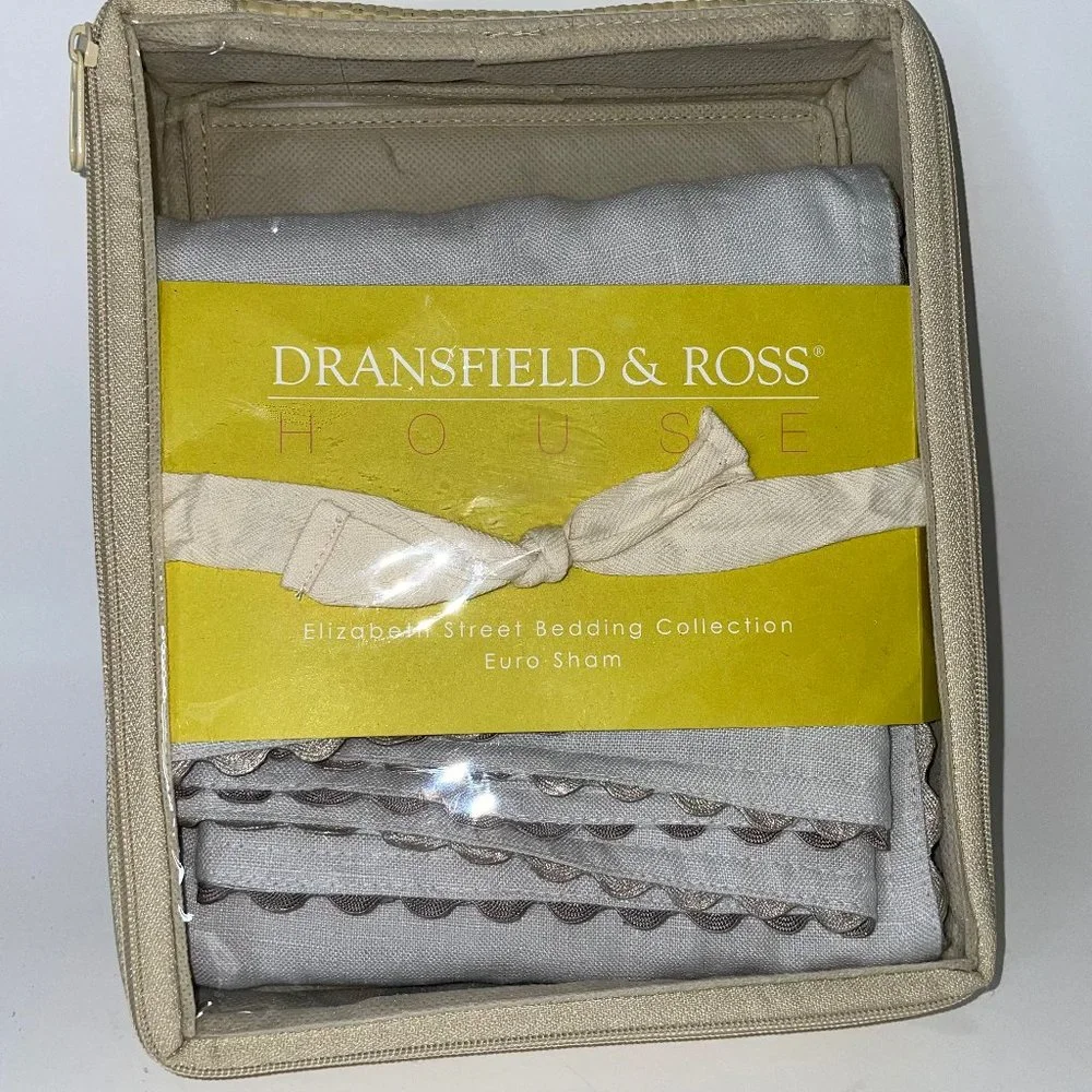 Dransfield & Ross Elizabeth Street Driftwood Linen Euro Sham